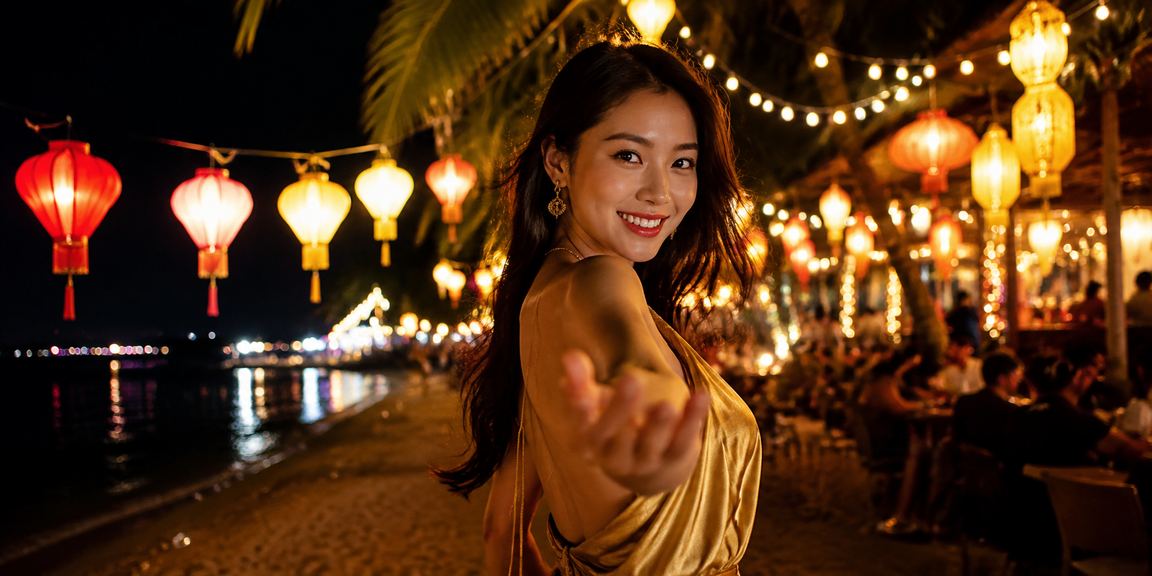Phố đèn lồng Hội An với không khí giải trí về đêm